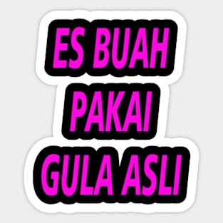 es buah pakai gula asli Sticker